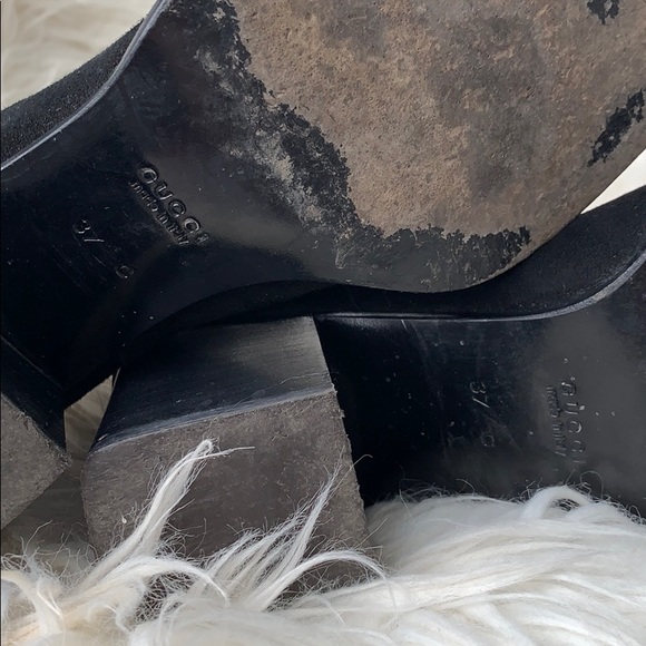 Gucci suede ankle heel boot - Picture 5 of 8